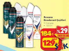 REXONA DEODORANT ÇEŞİTLERİ 150 ML